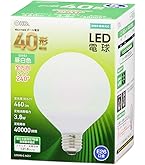 Amazon.co.jp : エルパ (ELPA) LED電球 ボール球形 G95 (口金E26 / 40W